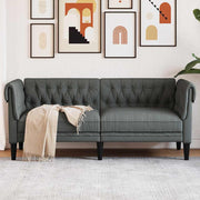 Divano-Sofa-Divanetto Grigio scuro 182,5 x 74,5 x 74,5 cm Poliestere