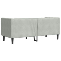 vidaXL Divano Chesterfield Grigio chiaro 174 x 74.5 x 70.5 cm Velluto