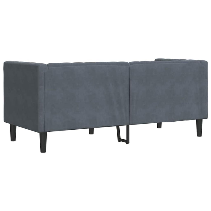 Divano-Sofa-Divanetto Grigio scuro 174 x 74,5 x 70,5 cm Velluto