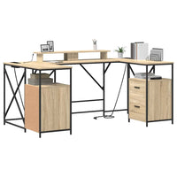 Scrivania rovere sonoma 182 x 101 x 87.5 cm Legno multistrato 3376137