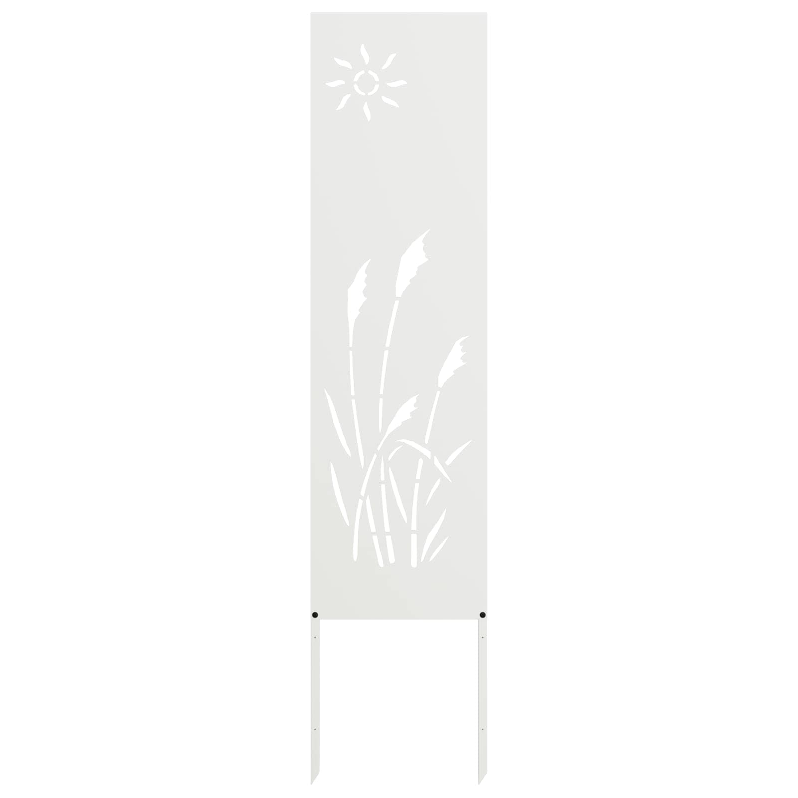 Schermo per privacy in giardino Traforo Bianco 32 x 140 cm 876204