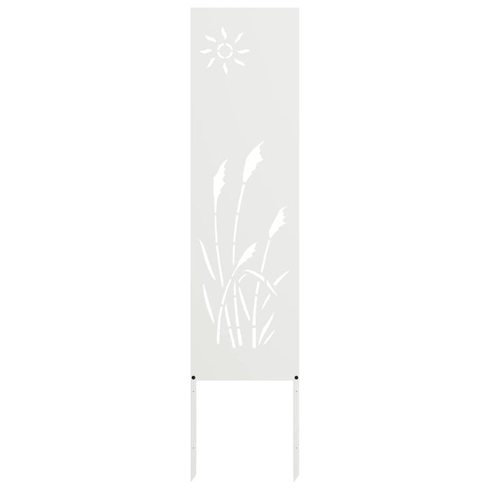 Schermo per privacy in giardino Traforo Bianco 32 x 140 cm 876204