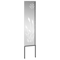 Schermo per privacy in giardino Traforo Argento 32 x 140 cm 876208