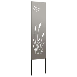 Schermo per privacy in giardino Traforo Ruggine 32 x 140 cm 876209