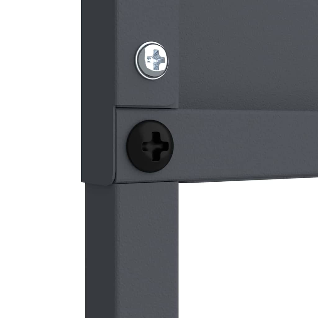 vidaXL Schermo per privacy in giardino Floreale Antracite 32 x 140 cm