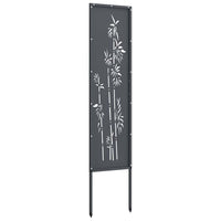 vidaXL Schermo per privacy in giardino Floreale Antracite 32 x 140 cm