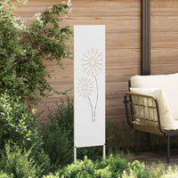 vidaXL Schermo per privacy in giardino Traforo Bianco 32 x 140 cm