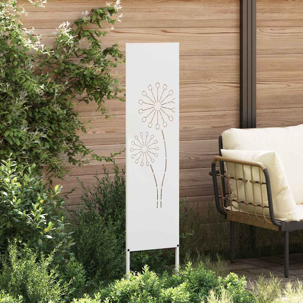 Schermo per privacy in giardino Traforo Bianco 32 x 140 cm 876232