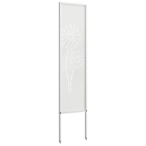 vidaXL Schermo per privacy in giardino Traforo Bianco 32 x 140 cm