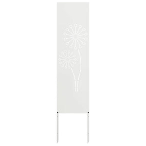 vidaXL Schermo per privacy in giardino Traforo Bianco 32 x 140 cm