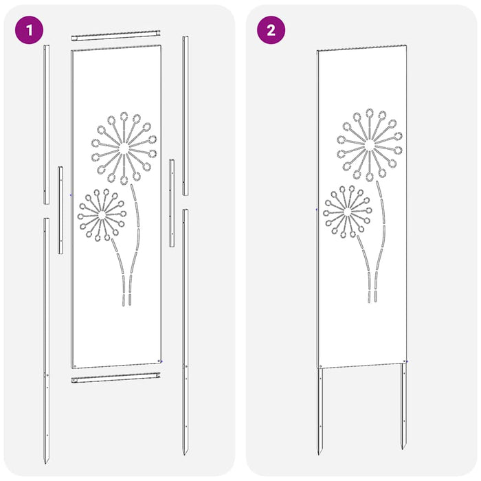 vidaXL Schermo per privacy in giardino Traforo Antracite 32 x 140 cm