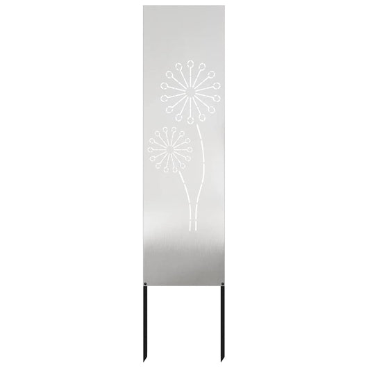 vidaXL Schermo per privacy in giardino Traforo Argento 32 x 140 cm