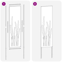 vidaXL Schermo per privacy in giardino Traforo Antracite 32 x 140 cm