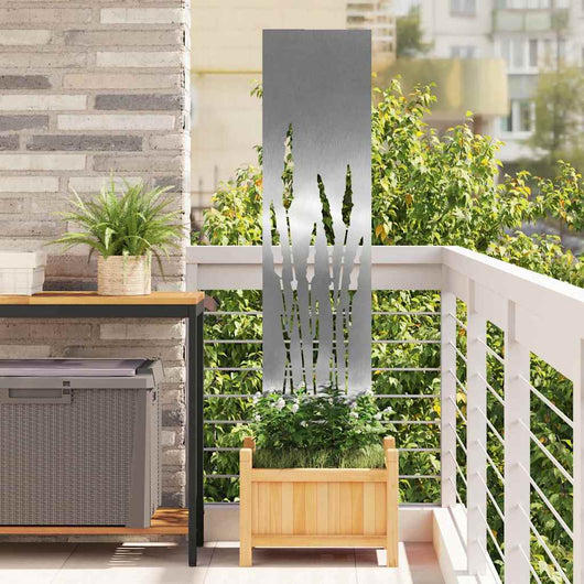 Schermo per privacy in giardino Traforo Argento 32 x 140 cm 876242