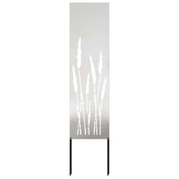 vidaXL Schermo per privacy in giardino Traforo Argento 32 x 140 cm