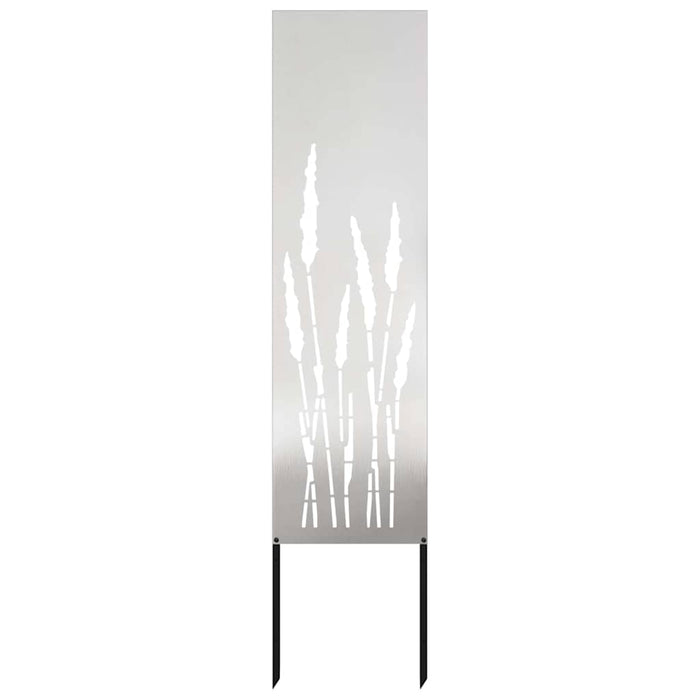 vidaXL Schermo per privacy in giardino Traforo Argento 32 x 140 cm