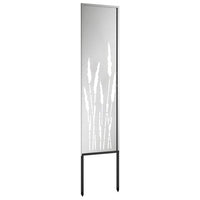 vidaXL Schermo per privacy in giardino Traforo Argento 32 x 140 cm