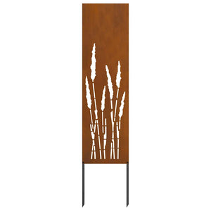 Schermo per privacy in giardino Traforo Ruggine 32 x 140 cm 876244