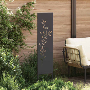 Pannello Decorativo da Giardino Altro Nero 32 x 140 cm 876252