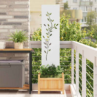vidaXL Pannello Decorativo da Giardino Altro Bianco 32 x 140 cm