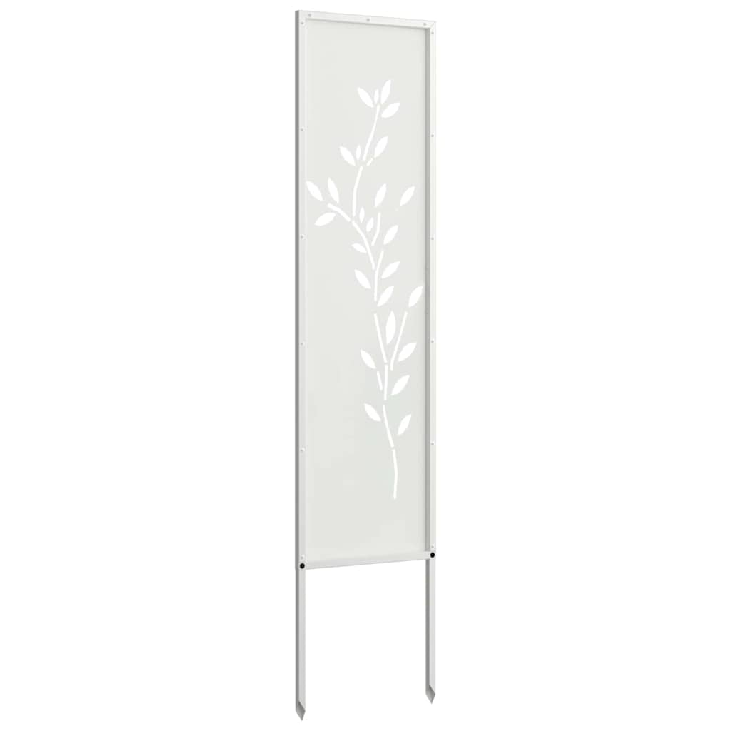 vidaXL Pannello Decorativo da Giardino Altro Bianco 32 x 140 cm