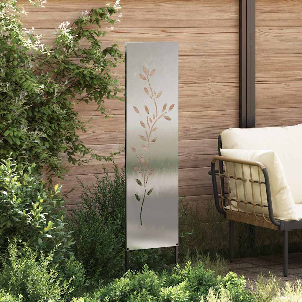 Schermo per privacy in giardino Floreale Argento 32 x 140 cm 876256
