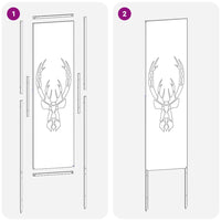 Pannello Decorativo da Giardino Ruggine 32 x 140 cm 876265