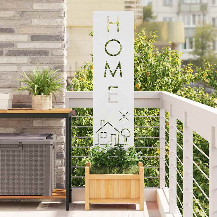 vidaXL Schermo per privacy in giardino Traforo Bianco 32 x 140 cm