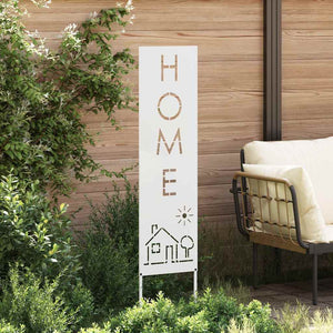 vidaXL Schermo per privacy in giardino Traforo Bianco 32 x 140 cm