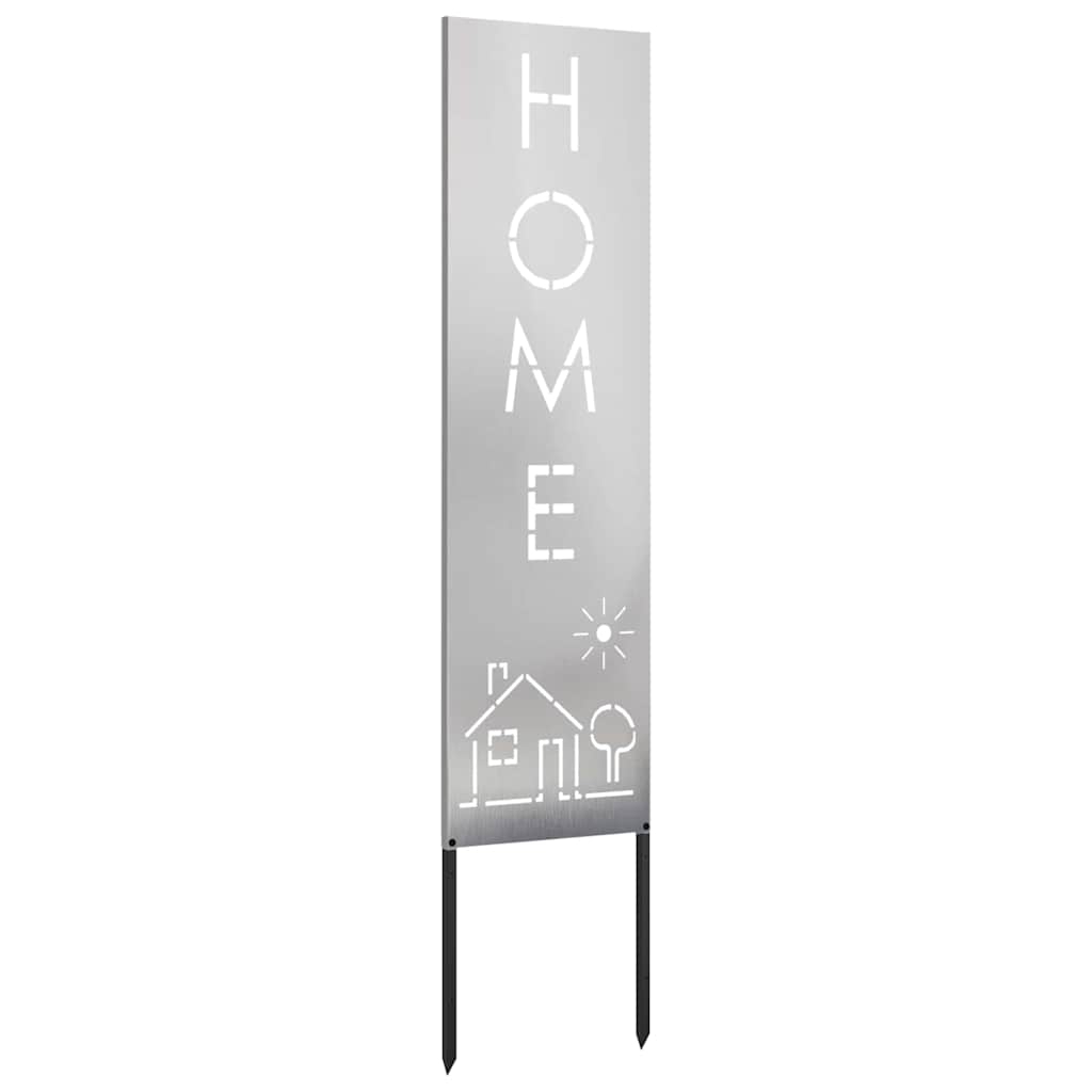 vidaXL Schermo per privacy in giardino Traforo Argento 32 x 140 cm