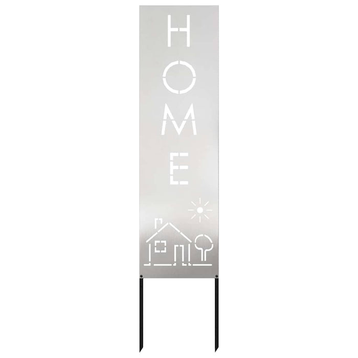 vidaXL Schermo per privacy in giardino Traforo Argento 32 x 140 cm