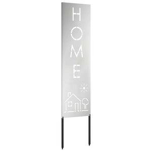 vidaXL Schermo per privacy in giardino Traforo Argento 32 x 140 cm