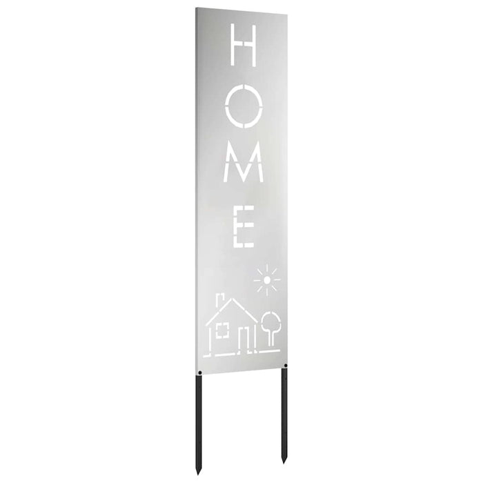 vidaXL Schermo per privacy in giardino Traforo Argento 32 x 140 cm