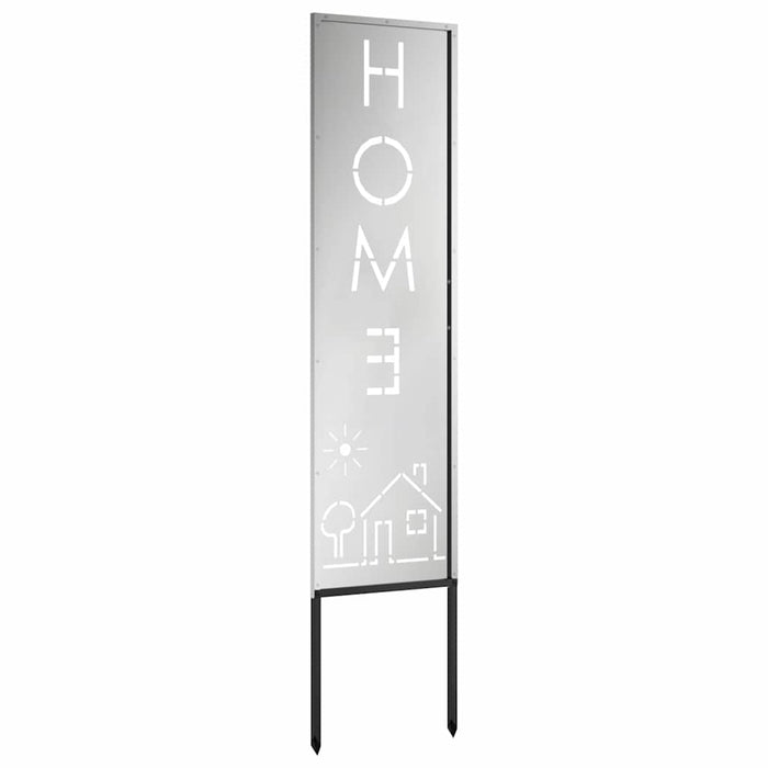 vidaXL Schermo per privacy in giardino Traforo Argento 32 x 140 cm