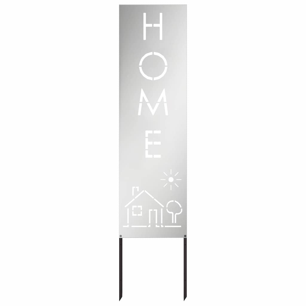 vidaXL Schermo per privacy in giardino Traforo Argento 32 x 140 cm