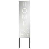 vidaXL Schermo per privacy in giardino Traforo Argento 32 x 140 cm