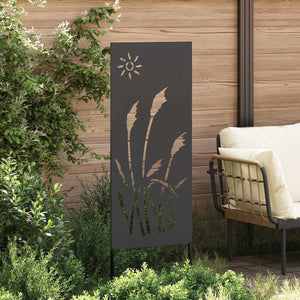 vidaXL Schermo per privacy in giardino Traforo Nero 50 x 140 cm