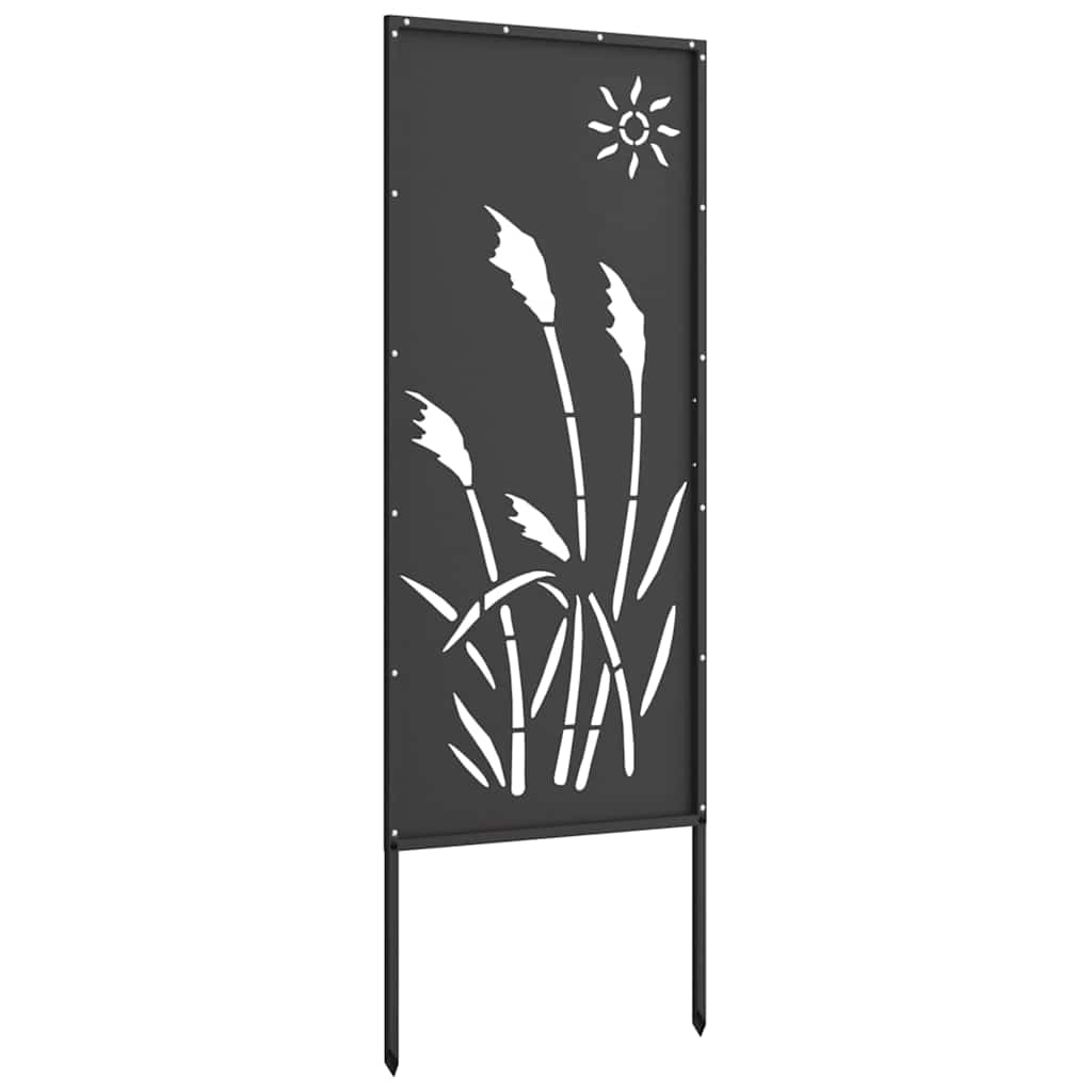 vidaXL Schermo per privacy in giardino Traforo Nero 50 x 140 cm