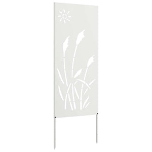 vidaXL Schermo per privacy in giardino Traforo Bianco 50 x 140 cm