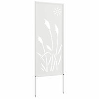 vidaXL Schermo per privacy in giardino Traforo Bianco 50 x 140 cm