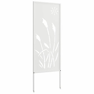 vidaXL Schermo per privacy in giardino Traforo Bianco 50 x 140 cm