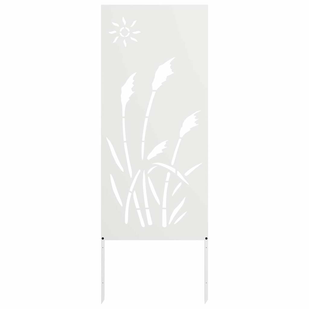 vidaXL Schermo per privacy in giardino Traforo Bianco 50 x 140 cm