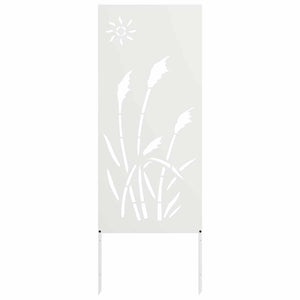 vidaXL Schermo per privacy in giardino Traforo Bianco 50 x 140 cm