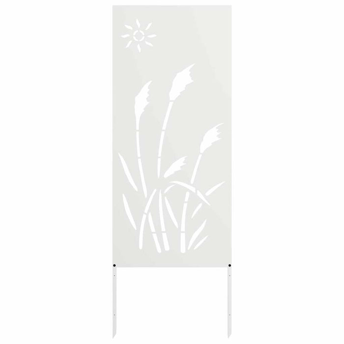 vidaXL Schermo per privacy in giardino Traforo Bianco 50 x 140 cm
