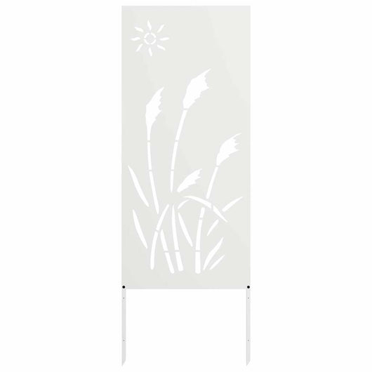 Schermo per privacy in giardino Traforo Bianco 50 x 140 cm 876274