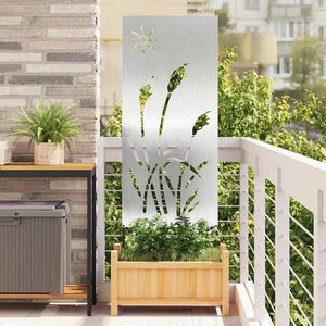 Schermo per privacy in giardino Traforo Argento 50 x 140 cm 876277