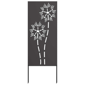 Schermo per privacy in giardino Traforo Nero 50 x 140 cm 876280