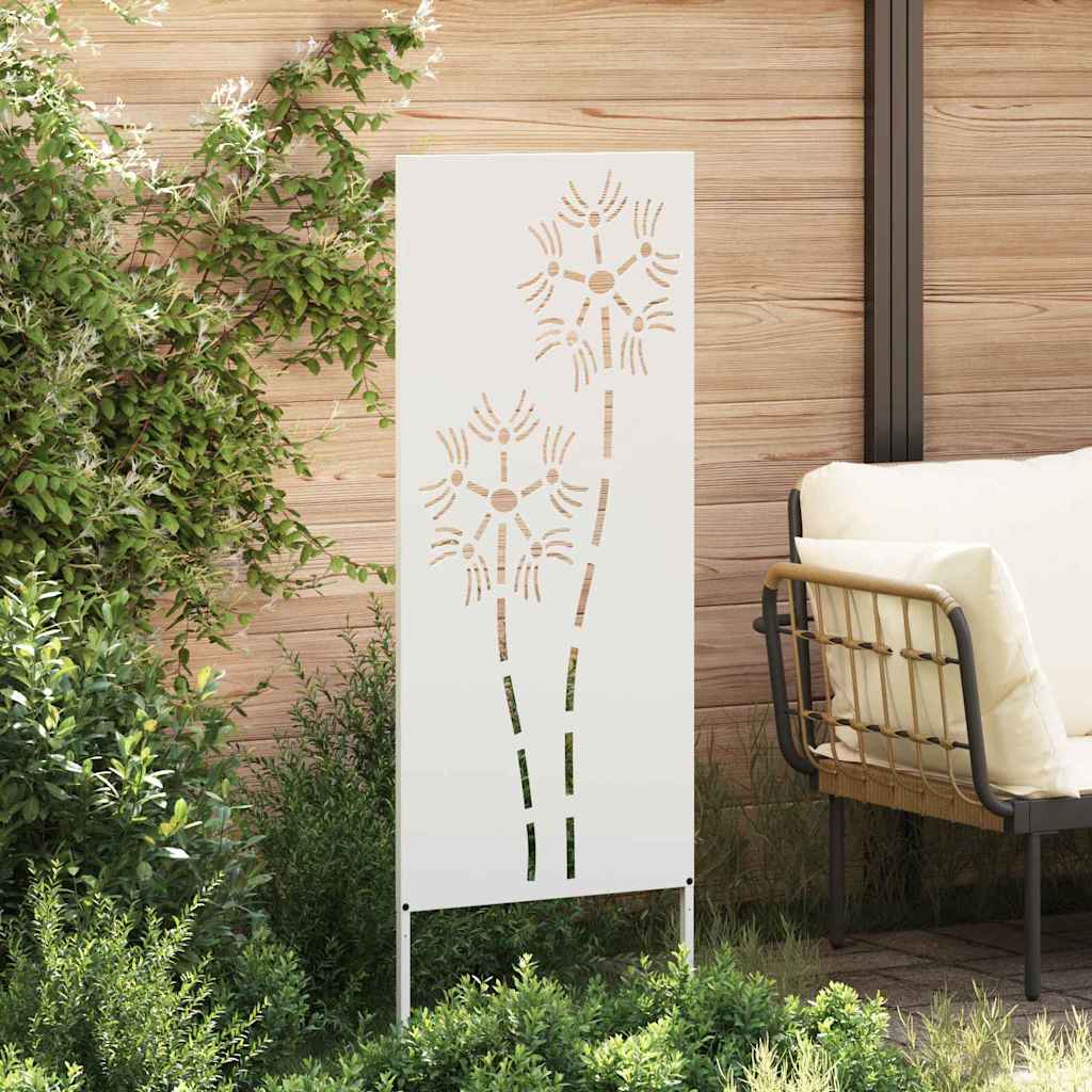Schermo per privacy in giardino Traforo Bianco 50 x 140 cm 876281