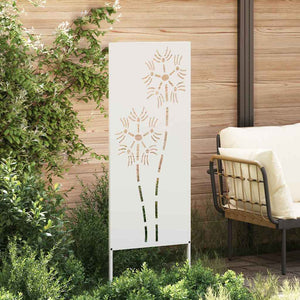 Schermo per privacy in giardino Traforo Bianco 50 x 140 cm 876281