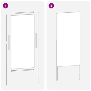 Pannello Decorativo da Giardino Altro Antracite 50 x 140 cm 876289